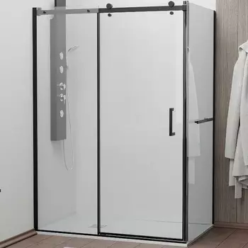 Душевой уголок RGW Tornado TO-44-1B 140х100 020744140-14 профиль черный, стекло прозрачное