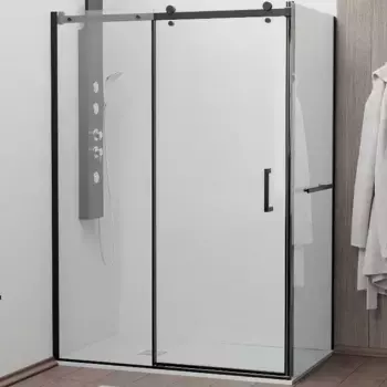 Душевой уголок RGW Tornado TO-44-1B 140х80 020744148-14 профиль черный, стекло прозрачное