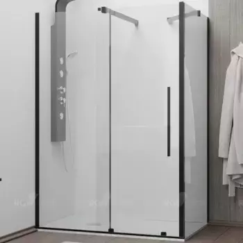 Душевой уголок RGW Tornado TO-48B 100х100 41074810-14 профиль черный, стекло прозрачное