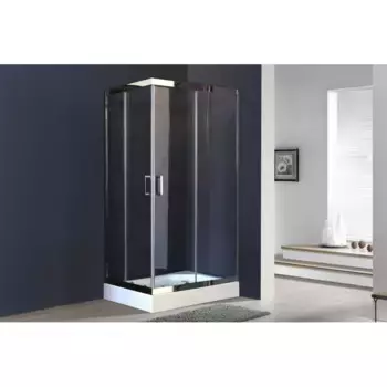 Душевой уголок Royal Bath 100х80 хром стекло прозрачное