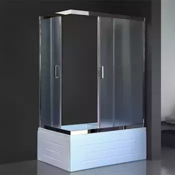 Душевой уголок Royal Bath 120х80 хром стекло матовое