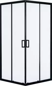 Душевой уголок Royal Bath HPD 100х90 профиль черный стекло матовое
