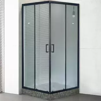 Душевой уголок Royal Bath HPD 110x100 профиль черный стекло матовое