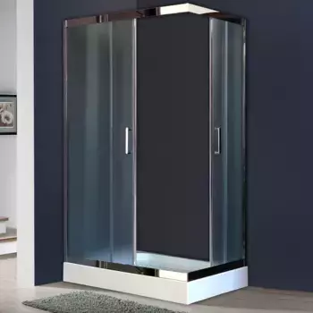 Душевой уголок Royal Bath HPD 120х80 профиль хром стекло рифленое
