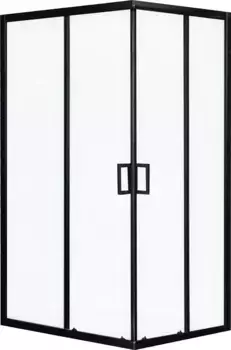 Душевой уголок Royal Bath HPD 120х80 профиль черный стекло матовое