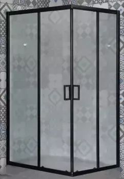 Душевой уголок Royal Bath HPD 120x100 профиль черный стекло матовое