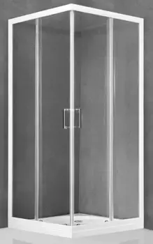 Душевой уголок Royal Bath HPD 90х95 профиль белый стекло прозрачное