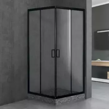 Душевой уголок Royal Bath HPD 90x95 профиль черный стекло прозрачное