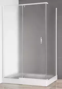 Душевой уголок Royal Bath HPV 140х90 с поддоном профиль белый стекло матовое