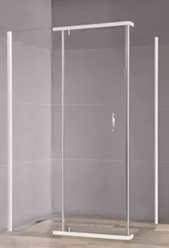 Душевой уголок Royal Bath HPVD 100х70х185 профиль белый стекло прозрачное