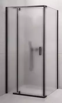 Душевой уголок Royal Bath HPVD 80х70 профиль черный стекло матовое