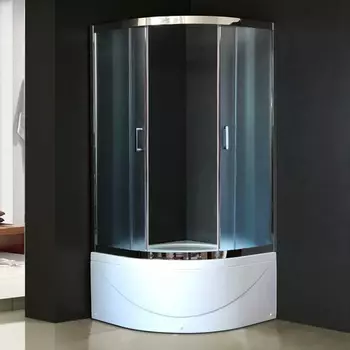 Душевой уголок Royal Bath ВК 90х90 с поддоном профиль хром стекло матовое