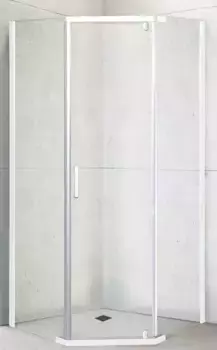 Душевой уголок Royal Bath TR 110х110 профиль белый стекло прозрачное