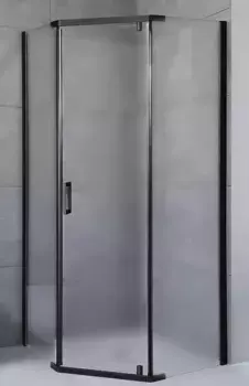 Душевой уголок Royal Bath TR 80х90 профиль черный стекло матовое