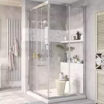 Душевой уголок STWORKI Дублин 90x90 см профиль хром глянец