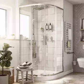 Душевой уголок STWORKI Хельсинки 90x90 см профиль хром глянец