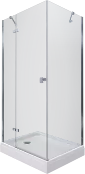 Душевой уголок Triton Брава 120х80 с поддоном профиль хром стекло прозрачное