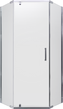 Душевой уголок Triton Дека 90х90 профиль хром стекло прозрачное