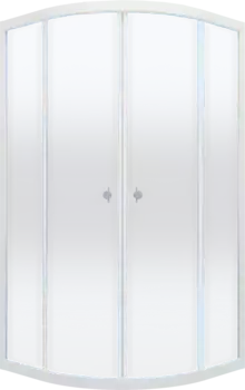 Душевой уголок Triton Лайт 100x100 профиль белый стекло градиент