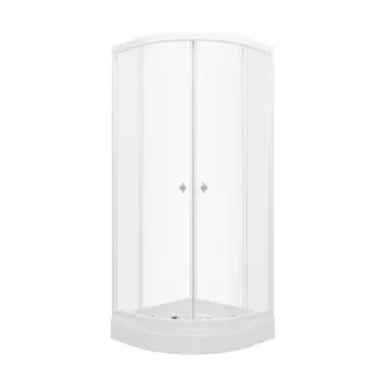 Душевой уголок Triton Ультра 80x80 профиль белый стекло прозрачное