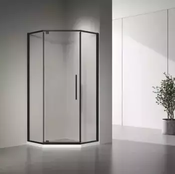 Душевой уголок Veconi Rovigo 100х100, черный (RV35B-100-01-C7)