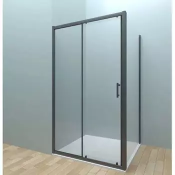 Душевой уголок Veconi Rovigo 150х80, черный (RV072B-15080-01-C4)