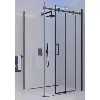 Душевой уголок Veconi Rovigo 150х90, черный (RV074B-15090-01-C4)