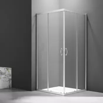 Душевой уголок Veconi Rovigo 90x90 профиль хром стекло прозрачное