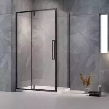 Душевой уголок Veconi Rovigo RV-034B 100х90 профиль черный (RV034B-10090-01-C7)