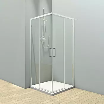 Душевой уголок Veconi Rovigo 80х80, хром (RV47-80-01-C4)