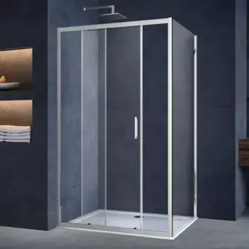 Душевой уголок Vincea Alpha 100х80 хром стекло прозрачное
