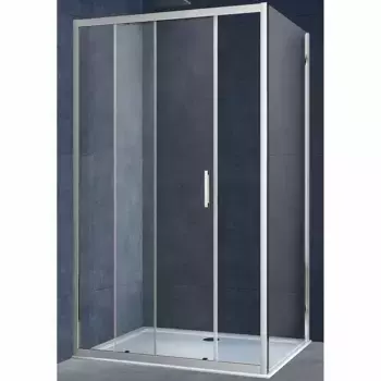 Душевой уголок Vincea Alpha 100х90 хром стекло прозрачное