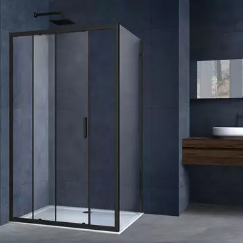 Душевой уголок Vincea Alpha VSR-3AL9012CLB 120х90 см, профиль черный