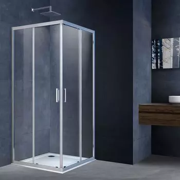 Душевой уголок Vincea Alpha VSS-3AL800CL 80x80, профиль хром, стекло прозрачное