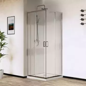 Душевой уголок Vincea City VSS-5CT9010CL 100х90 см, профиль хром, стекло прозрачное