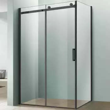 Душевой уголок Vincea Como 120х90 черный стекло прозрачное
