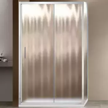 Душевой уголок Vincea Garda 100х80 хром стекло рифленое