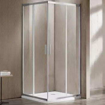 Душевой уголок Vincea Garda 100х90 хром стекло прозрачное
