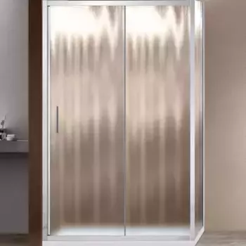 Душевой уголок Vincea Garda 110х100 хром стекло рифленое