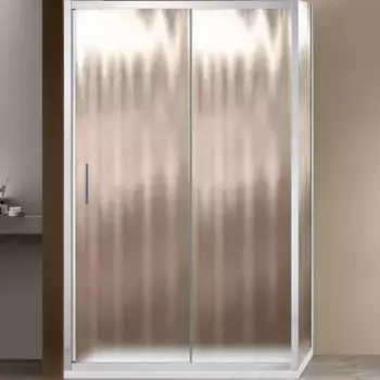 Душевой уголок Vincea Garda 110х90 хром стекло рифленое