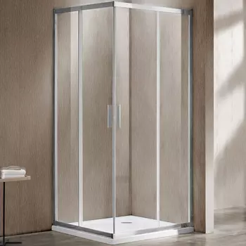 Душевой уголок Vincea Garda 120х110 хром стекло прозрачное