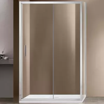 Душевой уголок Vincea Garda 140х100 хром стекло прозрачное