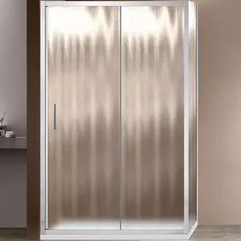 Душевой уголок Vincea Garda 150х100 хром стекло рифленое