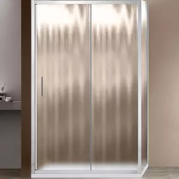 Душевой уголок Vincea Garda 150х90 хром стекло рифленое