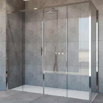 Душевой уголок Vincea Garda 200х80 хром стекло прозрачное