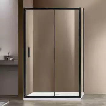 Душевой уголок Vincea Garda VSR-1G8015CLB 150x80 см, профиль черный, стекло прозрачное