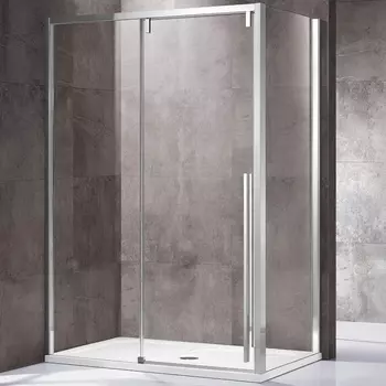 Душевой уголок Vincea Lugano 140х80 хром стекло прозрачное