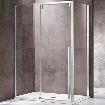 Душевой уголок Vincea Lugano 150х80 хром стекло прозрачное