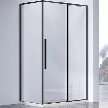 Душевой уголок Vincea Slim-N VSR-4SN8014CLB 140х80 см, профиль черный