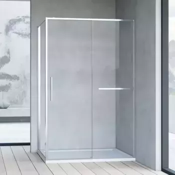 Душевой уголок Vincea Slim Soft VSR-1SS8011CL 110x80, профиль хром, стекло прозрачное